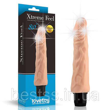 Реалістичний вібратор Xtreme Feel Cyberskin Vibrator 9 Flesh 8", фото 1