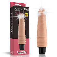 Реалістичний вібратор Xtreme Feel Cyberskin Vibrator 1 Flesh 7.5"