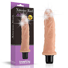 Реалістичний вібратор Xtreme Feel Cyberskin Vibrator 3 Flesh 8.5"