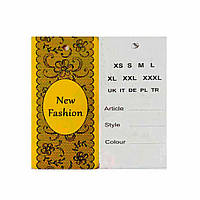 Бірки картонні Етікетки бумажні навісні для одігу картонний ярлик 1000 шт