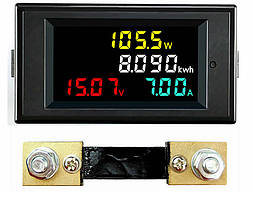 Ватметр постійного струму D69-3061 DC 14-600 В, струм 0-100 А з шунтом