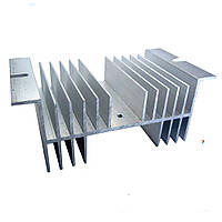 SSR Radiator 50x70x125 Silver Радиатор для твердотельных реле. Размеры: 50x70x125 мм.