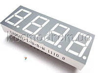 E40561-I-UR3-8-W Светодиодный индикатор, общий анод, высота символа 14,22 мм, четырехсимвольный, цвет свечения