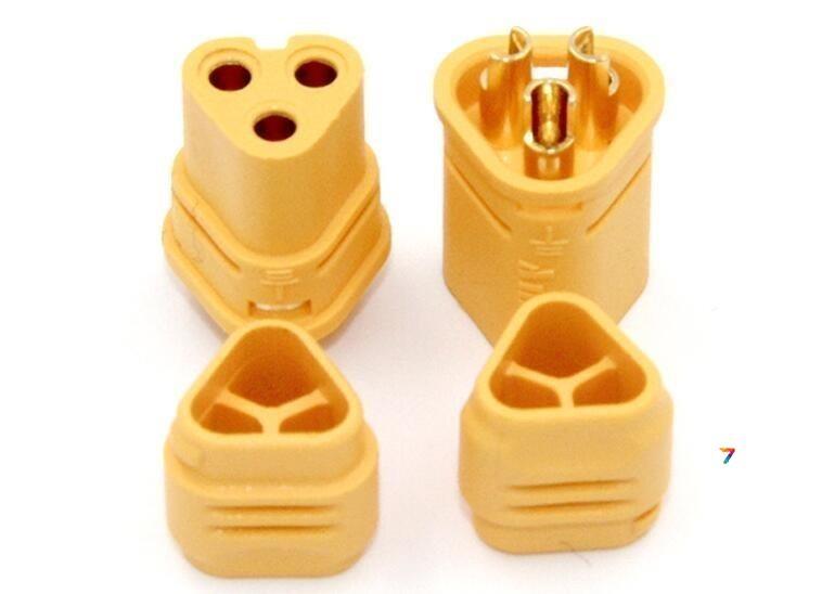 MT30-CONNECTOR Комплект 3-х полюсних роз'ємів MT30 для моторів/регуляторів (тато/мама, 1 пара)