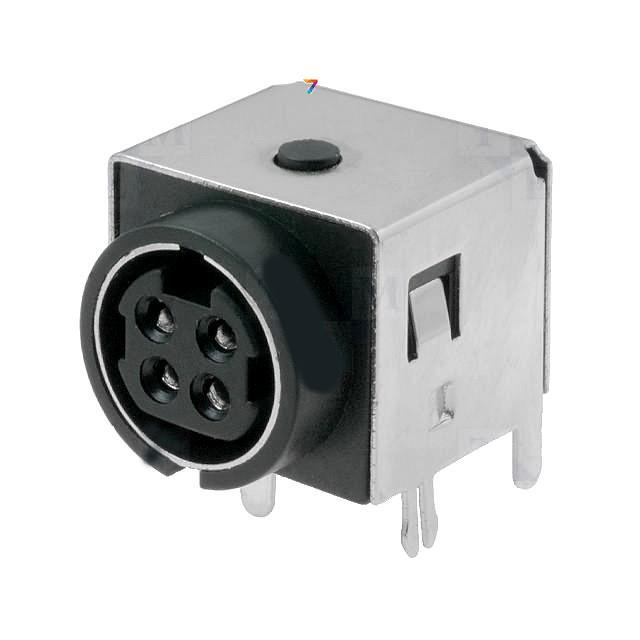 PC-MDJ-401-4P-E Гніздо, живлення, мама, PIN, екранований, TH, 30VDC.