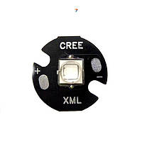 XML-STAR-BLACK-16-BLUE Диодный модуль CREE XML T6, синий 460 nm, подложка черная 16 мм