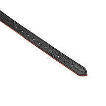 Силіконовий кляп Liebe Seele Wine Red Ball Gag, діаметр кульки 4,3 см, ремінь із натуральної шкіри, фото 4