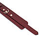 Шкіряні наручники Liebe Seele Wine Red Wrist Cuffs, знімний ланцюжок-кріплення, фото 8