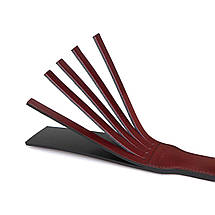 Двосторонній паддл Liebe Seele Wine Red Spanking Paddle, натуральна шкіра, фото 4