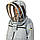 Куртка бджоляра джинсова, євро маска, з вентиляторами Кірея, фото 6