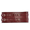 Шкіряний пояс для бондажу Liebe Seele Wine Red Waist Cuff, S Size, фото 6
