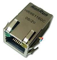 HR961160C HR961160C — розетка RJ-45 поверхневого монтажу з трансформатором для Ethernet 10/100BASE-T і