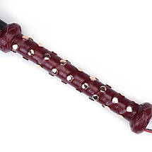 Флогер Liebe Seele Wine Red Studded Flogger, натуральна шкіра, фото 3