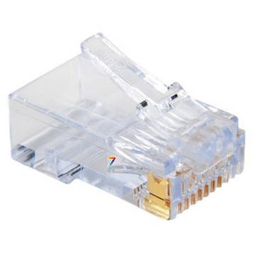 MX-44915-0001 Вилка RJ-45 для багатожильного кабелю, Категорія Ethernet: 6, з напрямними жил, позолота,