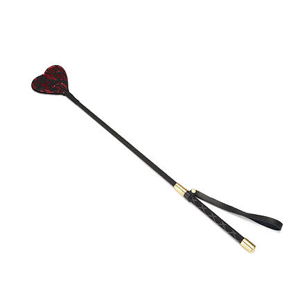 Шльопалка-сердечко Liebe Seele Victorian Garden Riding Crop, двостороння, фото 1