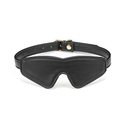 Маска на очі Liebe Seele Black Organosilicon Blindfold, екошкіра, фото 1