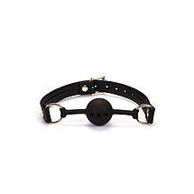 Кляп Liebe Seele Black Organosilicon Ball Gag, фото 2