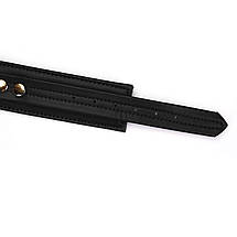 Нашийник з повідцем Liebe Seele Black Organosilicon Collar with Leash, екошкіра, фото 5