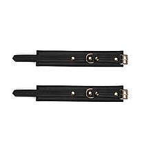 Поножі Liebe Seele Black Organosilicon Anklecuffs, екошкіра, фото 3