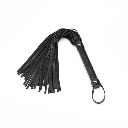 Флогер Liebe Seele Black Organosilicon Flogger, 44 см, екошкіра, фото 1