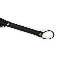 Флогер Liebe Seele Black Organosilicon Flogger, 44 см, екошкіра, фото 3
