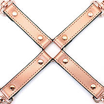 Хрестовина для фіксації Liebe Seele Rose Gold Memory Hog Tie, натуральна шкіра, рожеве золото, фото 3