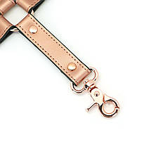Хрестовина для фіксації Liebe Seele Rose Gold Memory Hog Tie, натуральна шкіра, рожеве золото, фото 5