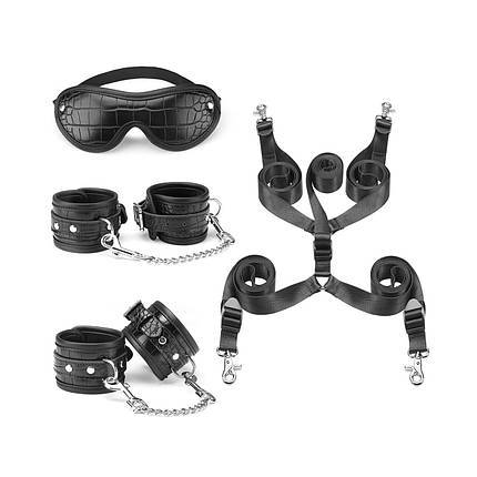 Набір для фіксації на ліжку Liebe Seele Temptation Underbed Mattress Restraint Kit + маска, фото 1