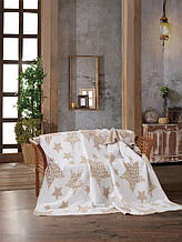 Yildiz bej 200х220см. Плед. Туреччина Belizza