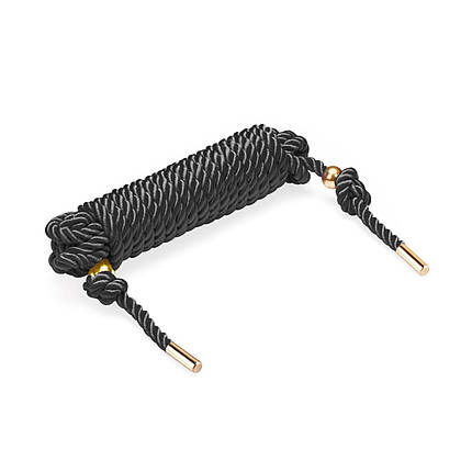 Мотузка для шибарі Liebe Seele Shibari 5M Rope Black, комбінований склад, фото 1