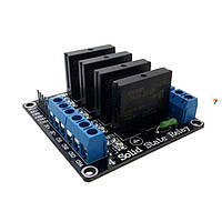 4 Channel 5V SOLID State Relay Module Low Level Trigger Четырехканальный модуль на основе твердотельных реле