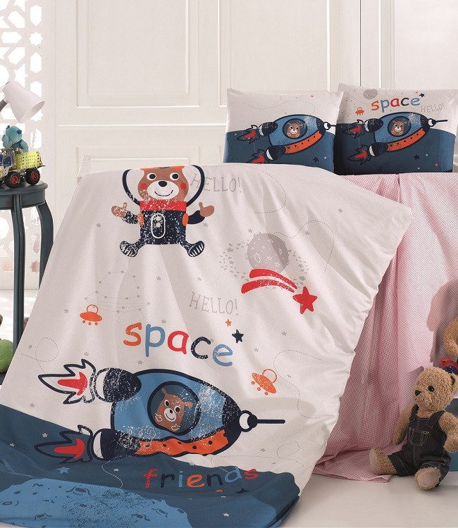 Space постільна білизна в ліжечко. Ранфорс. Belizza Туреччина., фото 1