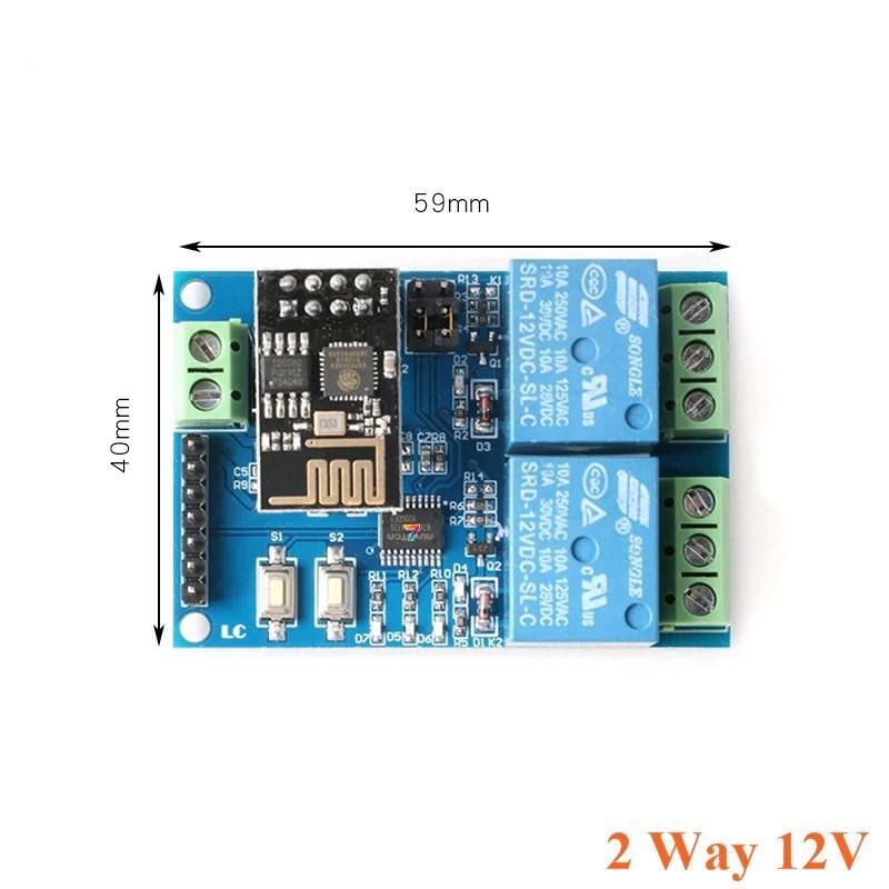 2-Channel WiFiRelay 12V Модуль Wi-Fi/Реле 12 В. 2 канала (ID#2065569310 ...