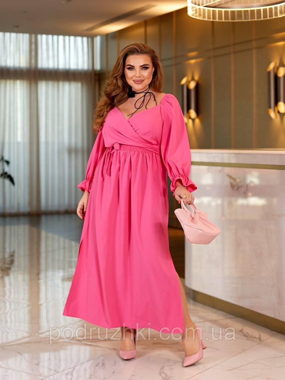 Жіноча довга сукня трансформер з довгими рукавами Тканина софт Розмір 44, 46,48 ,50, фото 1