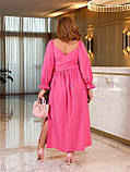 Жіноча довга сукня трансформер з довгими рукавами Тканина софт Розмір 44, 46,48 ,50, фото 3