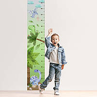 Вінілова інтер'єрна наклейка кольорова декор на стіну, шпалери та інші поверхні Ростомір "Динозаври. Джунглі" з оракалу