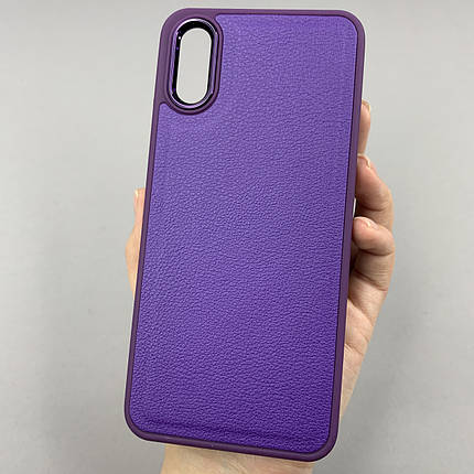 Чохол для Xiaomi Redmi 9A чохол екошкіра на телефон сяомі редмі 9а фіолетовий d0o, фото 1