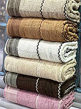 100х150см.,Zig zag kahve махрові рушники, 6 шт/уп. Бавовна. Sweet dream Туреччина.