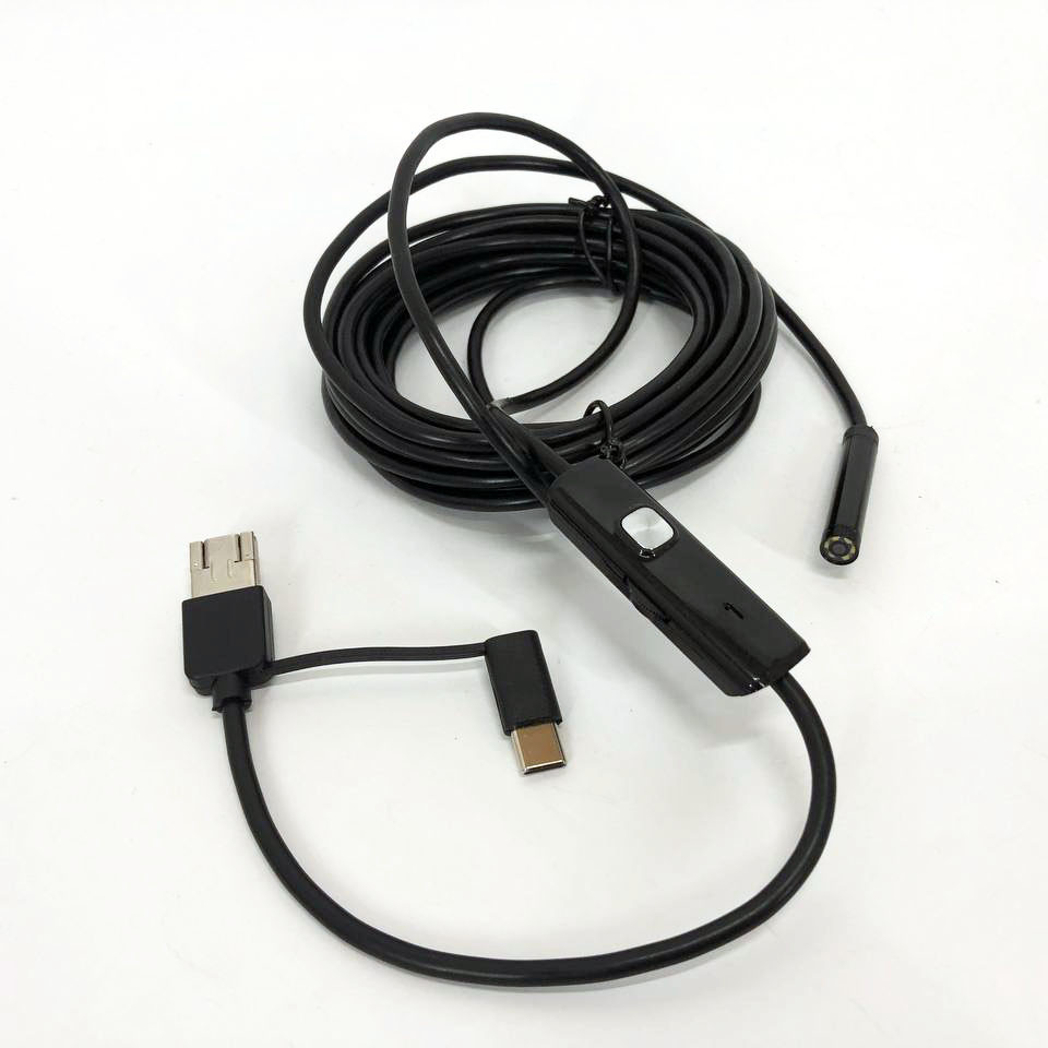 Камера эндоскоп с кабелем на 2 метра 7 мм USB/micro USB ZV-461 с подсветкой - фото 3 - id-p1853758837