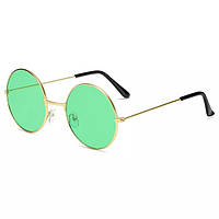 Круглі іміджеві окуляри сонцезахисні вінтажні   (Green) Уцінка