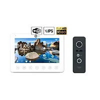 WI FI Комплект видеодомофона NeoKIT HD+ WF Black (OMEGA+ HD WF/PRIME FHD Black)