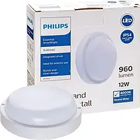 Настенно потолочный светильник WT045C LED12/NW PSU CFW L1054 960lm IP54 Philips 911401735852