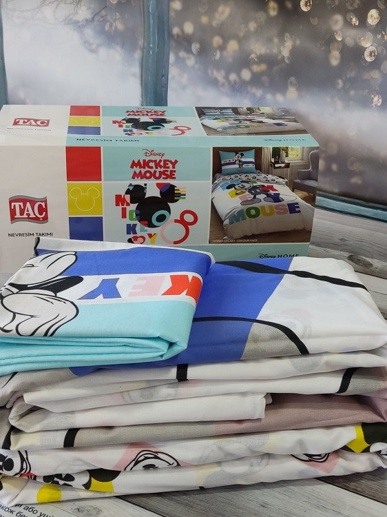 Mickey mouse полуторна дитяча постіль. Ранфорс. TAC Туреччина.