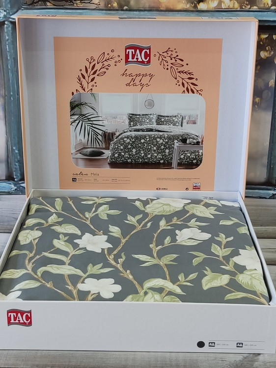Melia постільна білизна. Євро розмір. Сатин. Tac Туреччина., фото 1