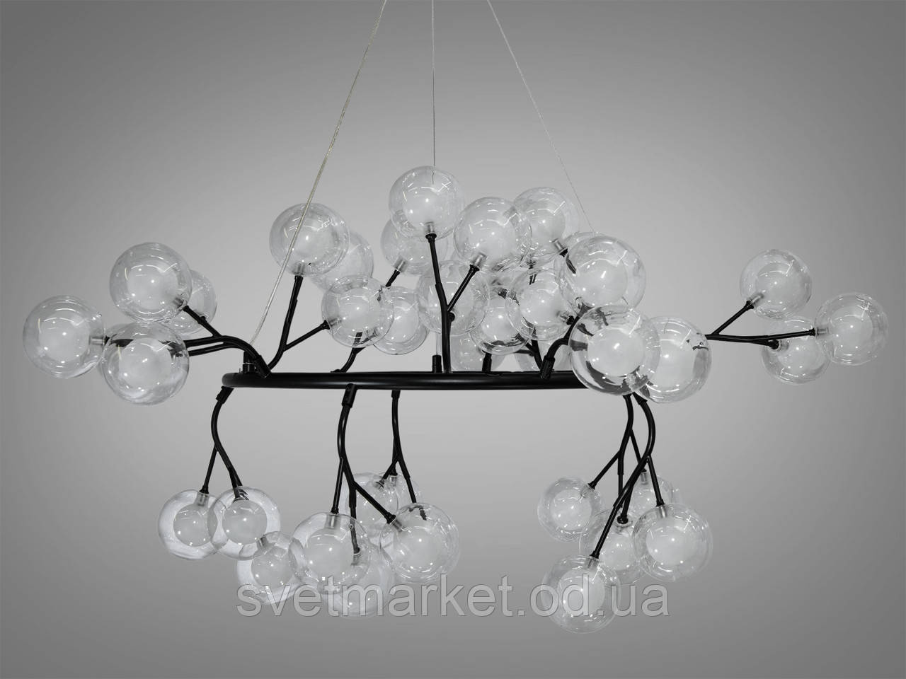 Сучасна підвісна люстра Y889-45B BK, фото 1