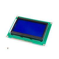 LCD12864B 5V BLUE ЖКИ модуль: 128x64 точки: 93.0x70.0 мм: цвет символов: белый, фона: синий. Питание: 5 В. 3