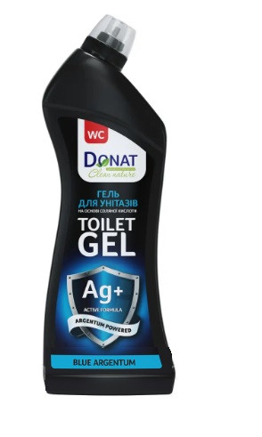 ГЕЛЬ для  унітазів  DONAT Clean  Blue Argentum, 750мл