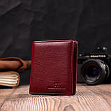 Маленький женский кошелек из натуральной кожи ST Leather 19467 Бордовый, фото 6