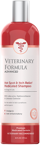 02460 Veterinary Formula Hot Spot & Itch Relief Шампунь антиалергенний, 45 мл