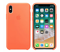 Чехол на Iphone Айфон Xc Max c Логотипом Цвет Оранжевый
